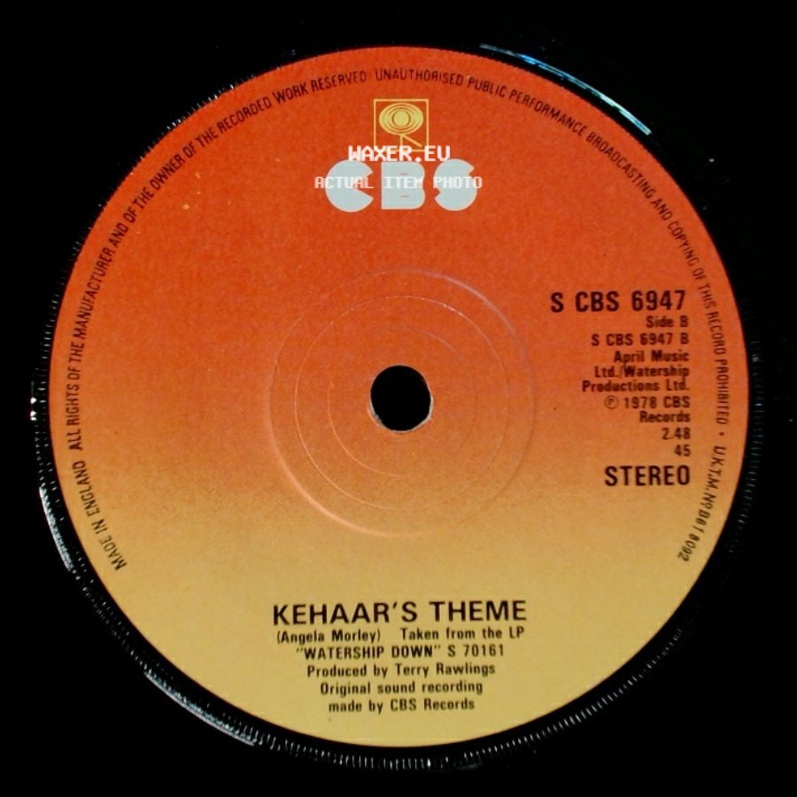 Art Garfunkel - Bright Eyes / Kehaar's Theme side B