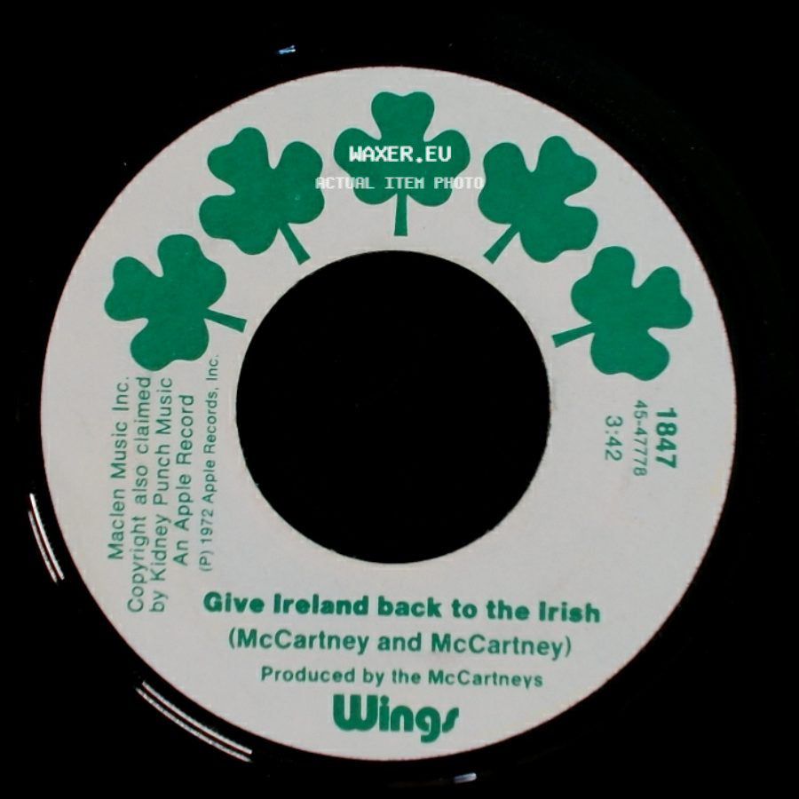 Wings - Give Ireland Back To The Irish (Version) / Give Ireland Back To The Irish side B