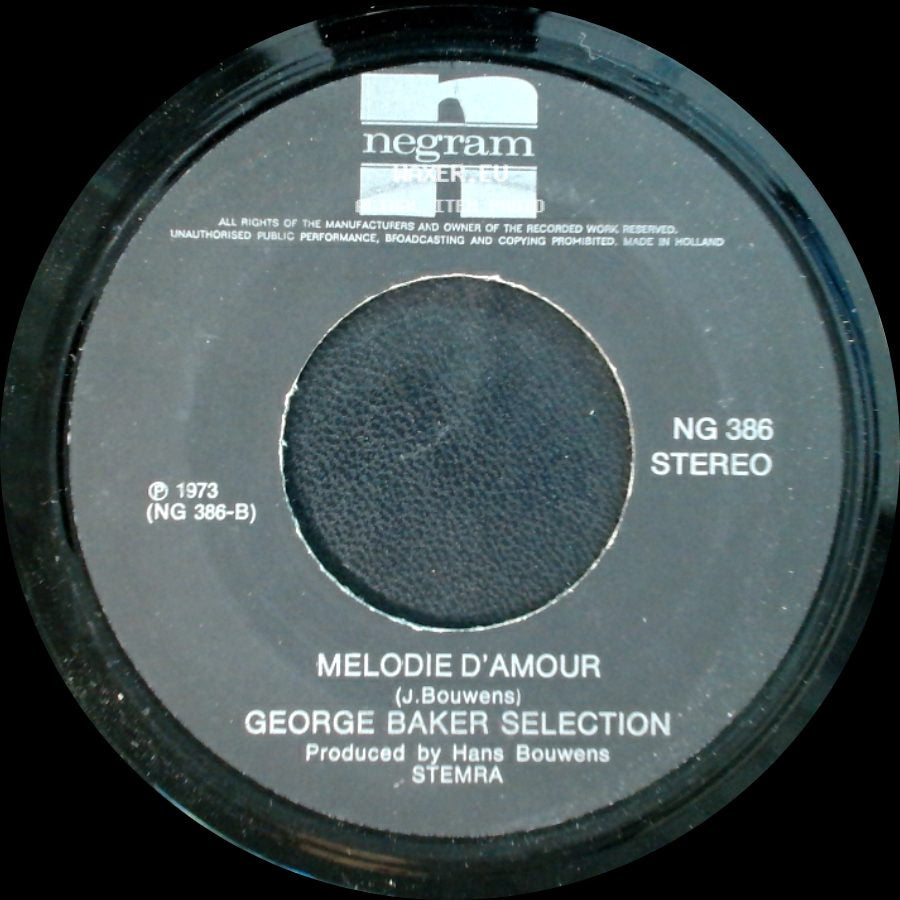George Baker Selection - Baby Blue / Melodie D'amour side B