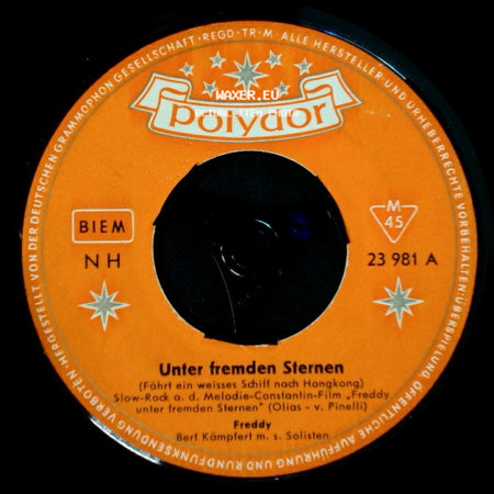 Freddy - Unter Fremden Sternen / Du Musst Alles Vergessen side A