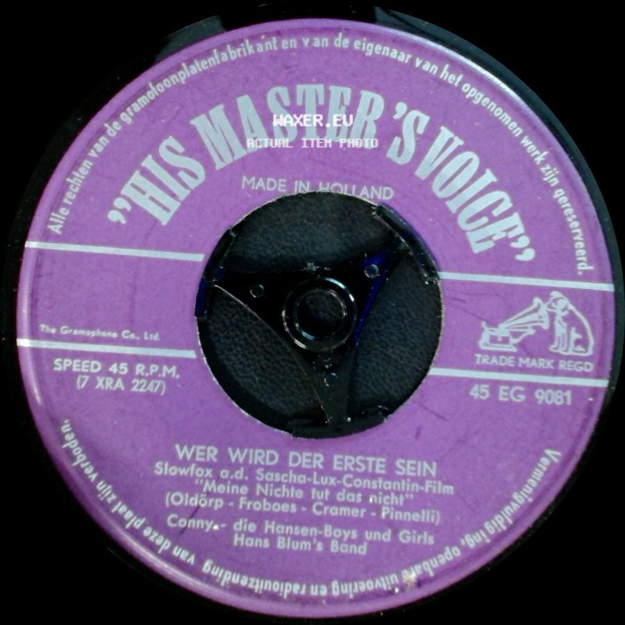 Conny - Die Hansen-Boys Und Girls, Hans Blum's Band - Wer Wird Der Erste Sein / Midi-Midinette side A