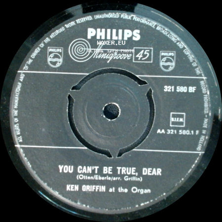 Ken Griffin - You Can't Be True, Dear / The Cuckoo Waltz side A