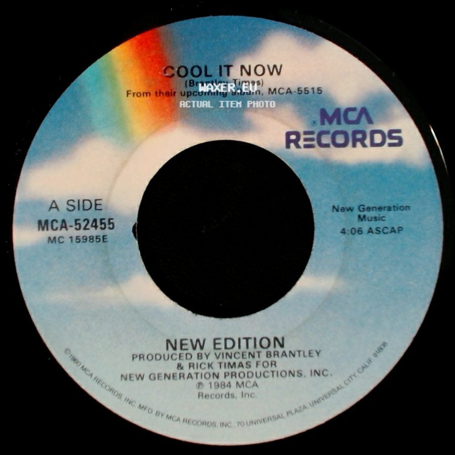 New Edition - Cool It Now / Cool It Now (Sing Along Version) side A