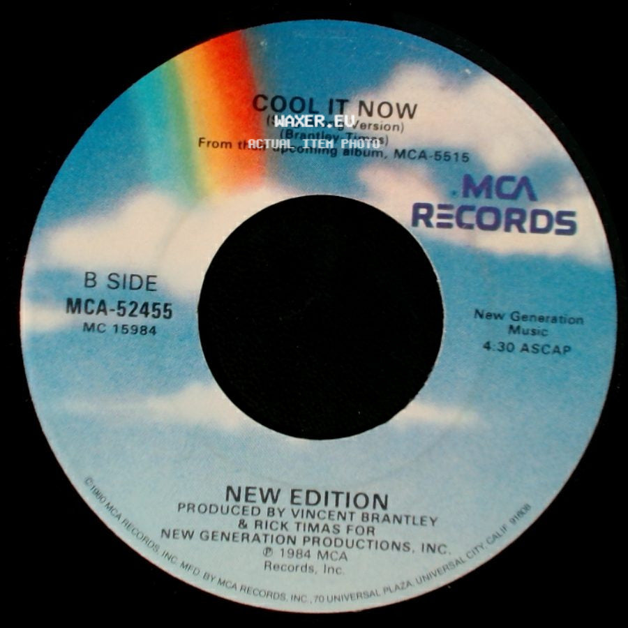 New Edition - Cool It Now / Cool It Now (Sing Along Version) side B