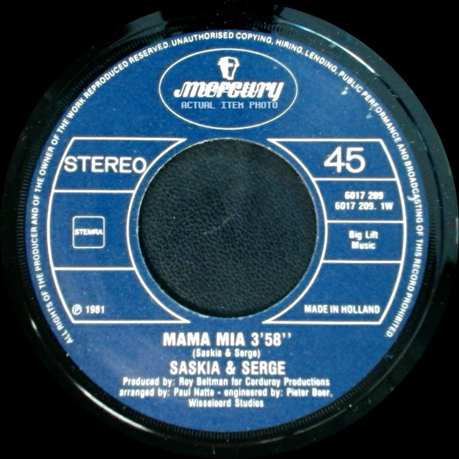 Saskia & Serge - Mama Mia / Dominique side A