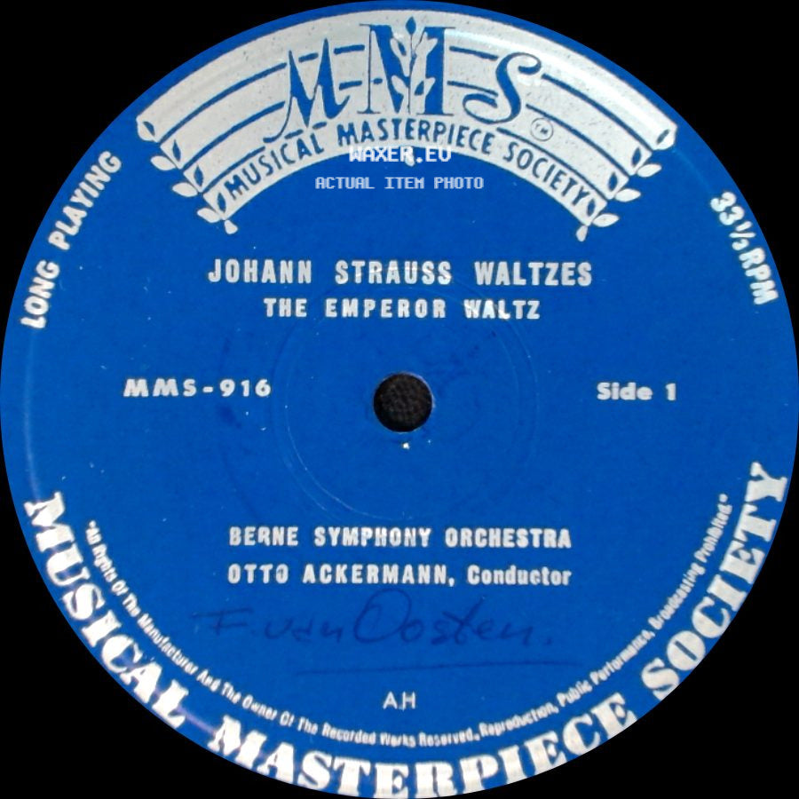 Berne Symphony Orchestra - Johann Strauss Waltzes The Emperor Waltz / Johann Strauss Waltzes The Beautiful Blue Danube side A