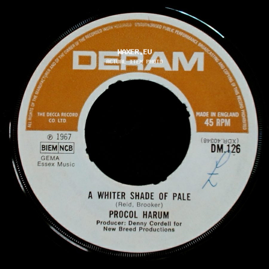 Procol Harum - Lime Street Blues / A Whiter Shade Of Pale side B