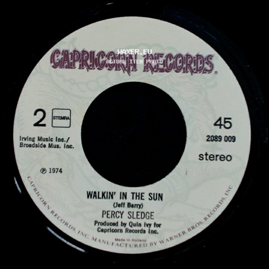 Percy Sledge - Walkin' In The Sun / I'll Be Your Everything side A