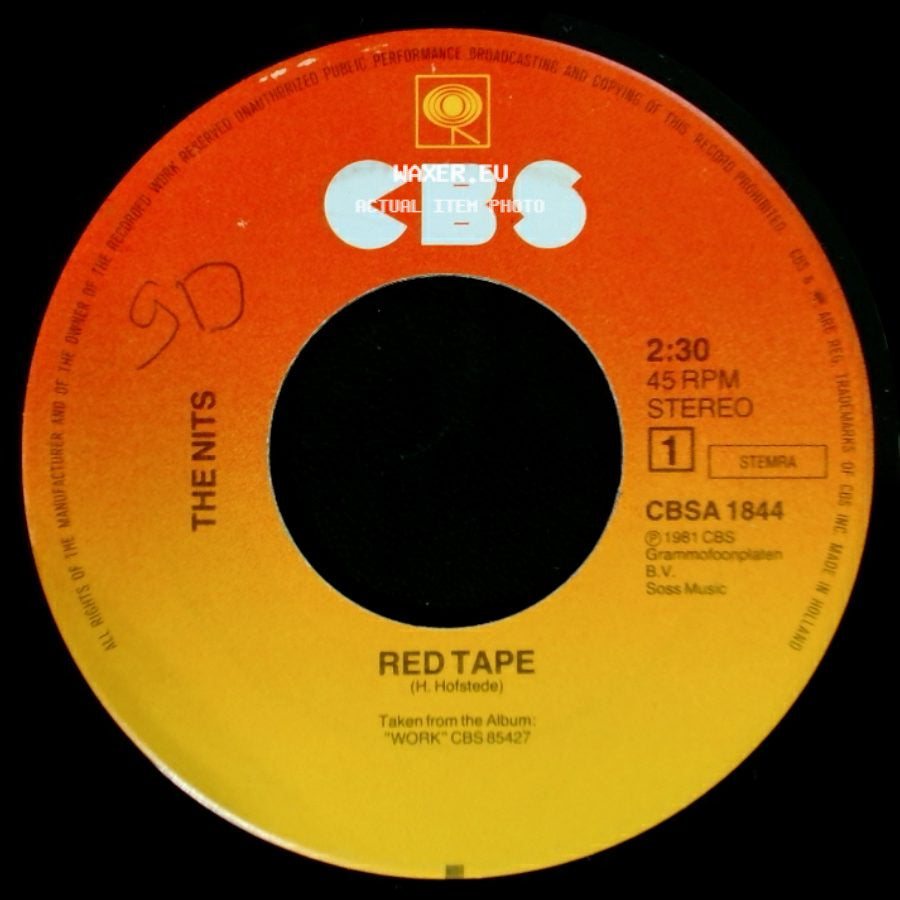 The Nits - Goodbye, Mr Chips! / Red Tape side B
