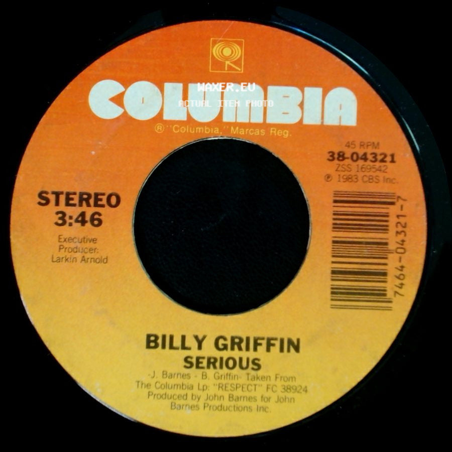 Billy Griffin - Don't Stop Lovin' Me / Serious side B