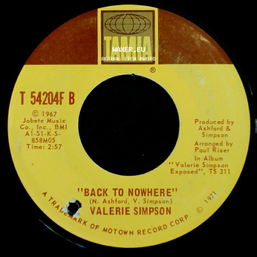 Valerie Simpson - "Can't It Wait Until Tomorrow" / Back To Nowhere side B