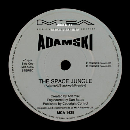 Adamski - The Space Jungle / The 2Nd Coming side A