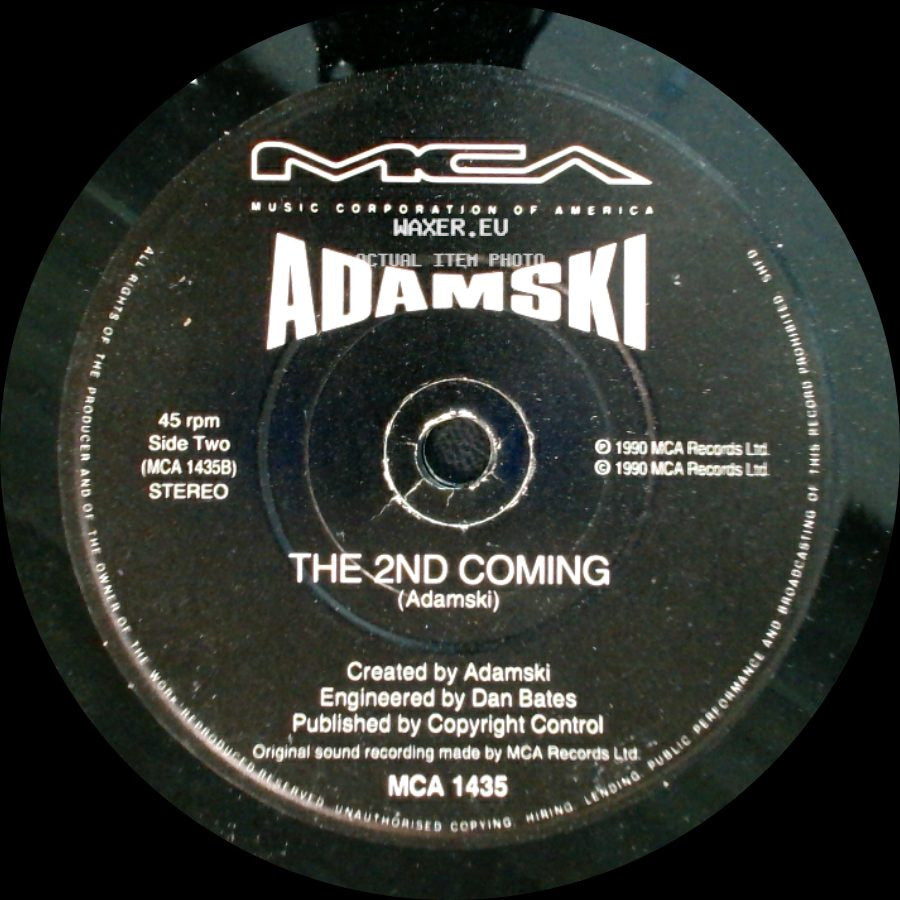 Adamski - The Space Jungle / The 2Nd Coming side B