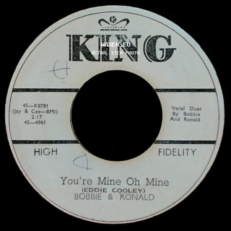 Bobbie & Ronald - When Oh When / You're Mine Oh Mine side B