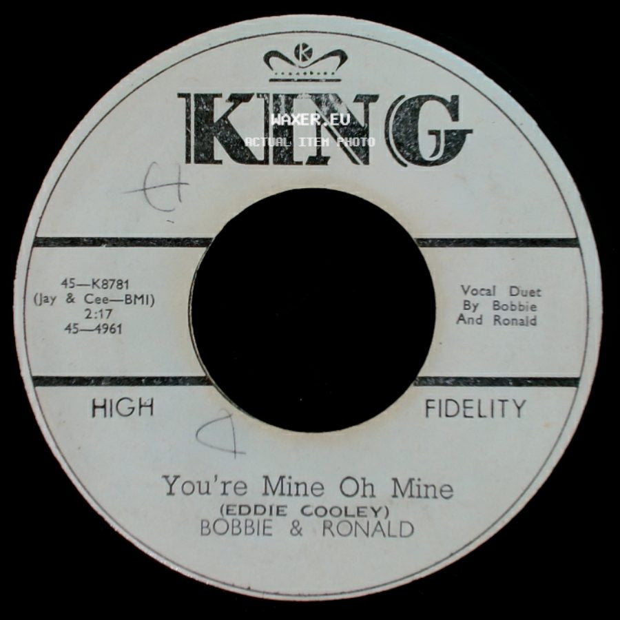 Bobbie & Ronald - When Oh When / You're Mine Oh Mine side B