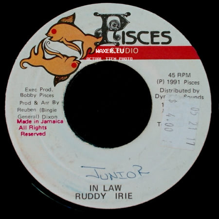Ruddy Irie - Unknown Title A / In Law side B