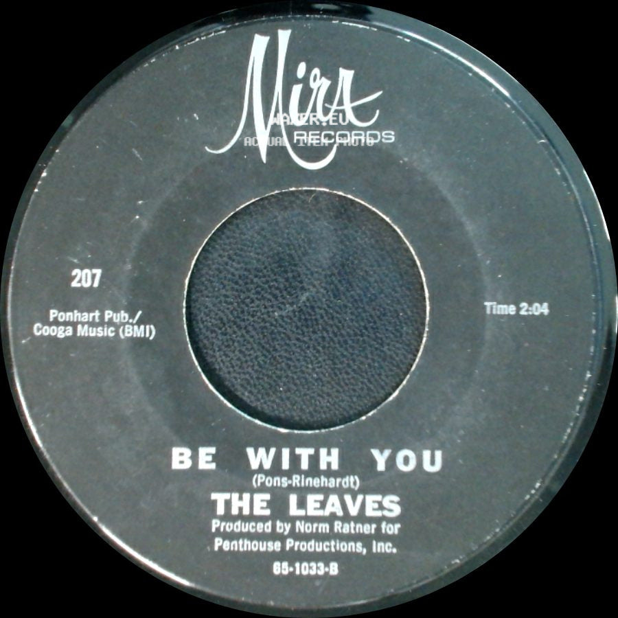 The Leaves - Hey Joe, Where You Gonna Go? / Be With You side B
