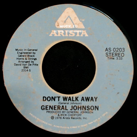 General Johnson - Temperature Rising Part Ii / Don't Walk Away side B