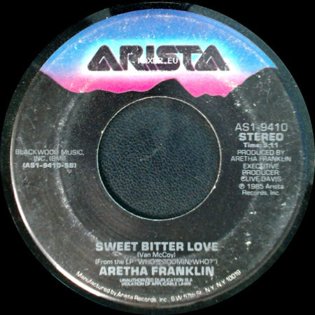 Aretha Franklin - Who's Zoomin' Who / Sweet Bitter Love side B