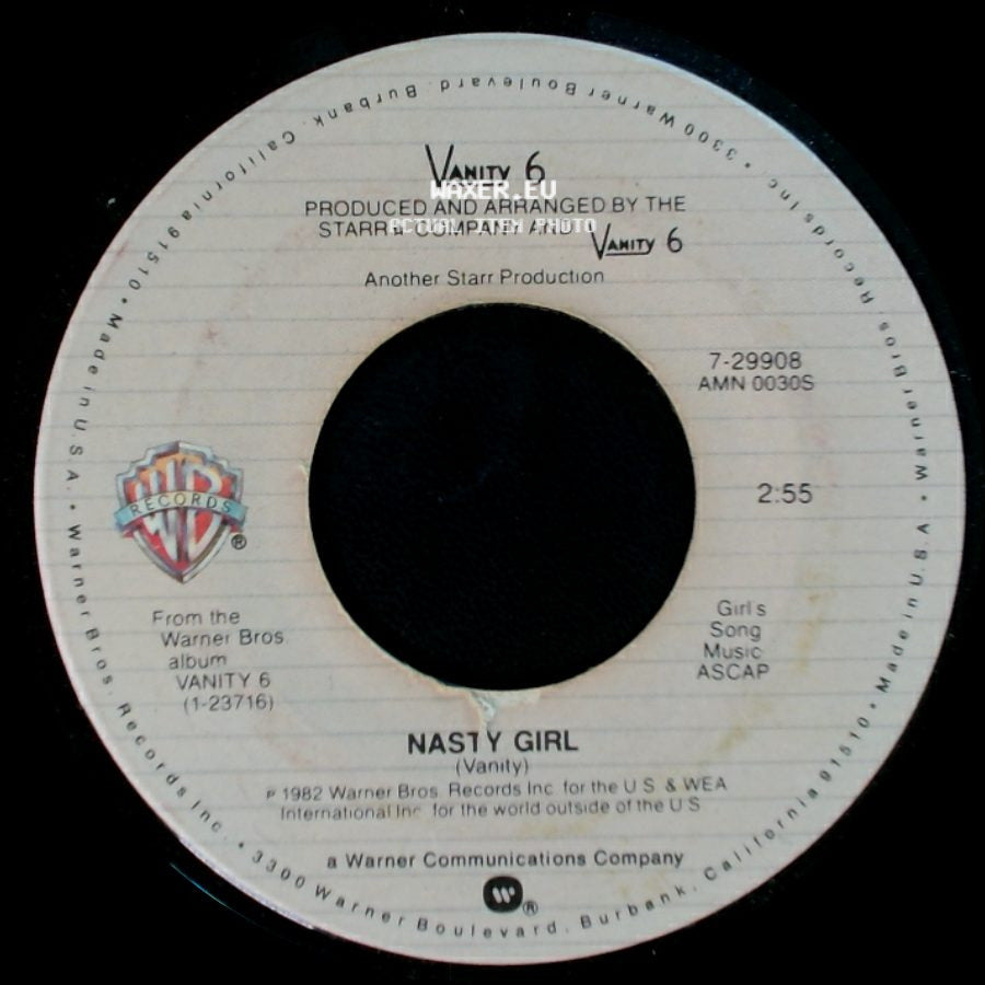 Vanity 6 - Nasty Girl / Drive Me Wild side A