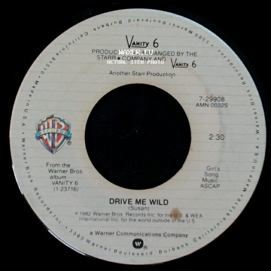 Vanity 6 - Nasty Girl / Drive Me Wild side B
