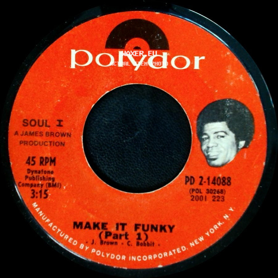 Soul I - Make It Funky (Part 1) / Make It Funky (Part 2) side A