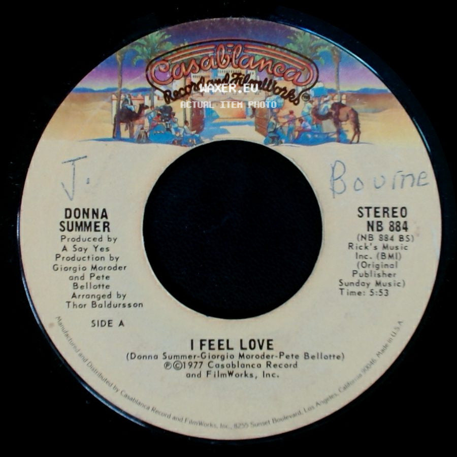 Donna Summer - I Feel Love / Can't We Just Sit Down (And Talk It Over) side A