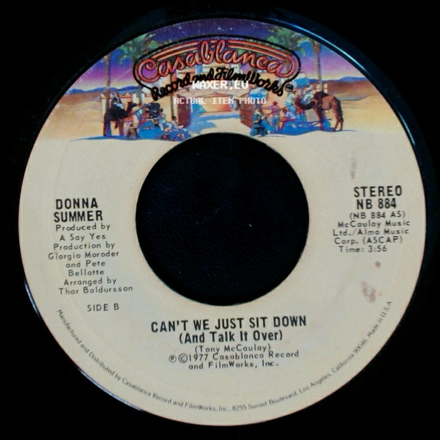 Donna Summer - I Feel Love / Can't We Just Sit Down (And Talk It Over) side B
