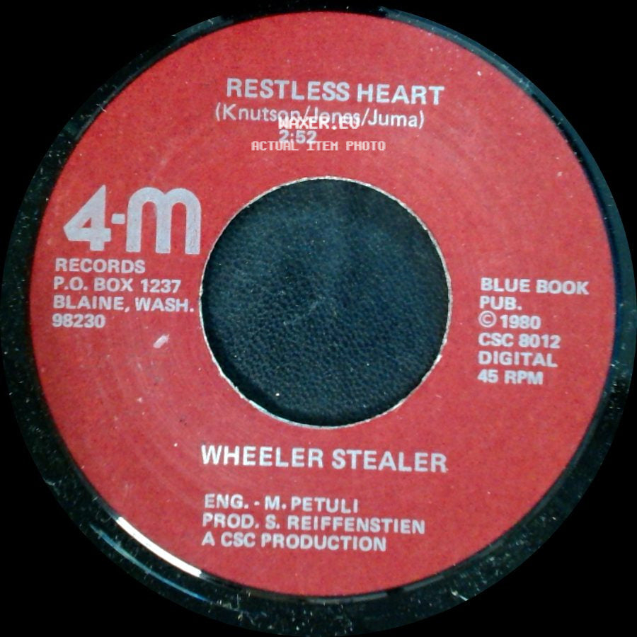 Wheeler Stealer - I've Just Seen A Face / Restless Heart side B