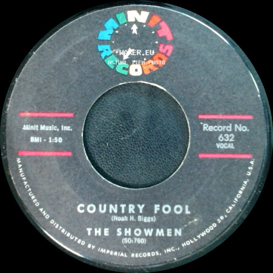 The Showmen - Country Fool / It Will Stand side A