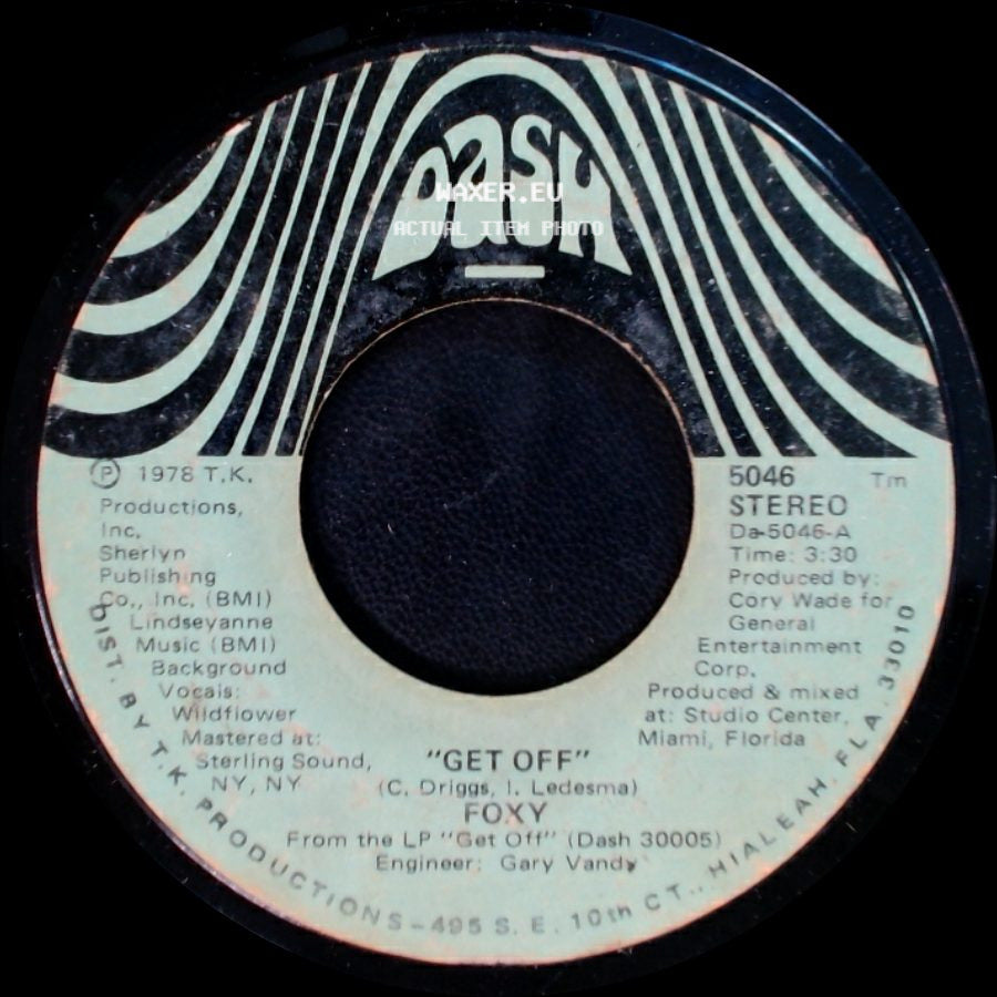 Foxy - You Make Me Hot / Get Off side B