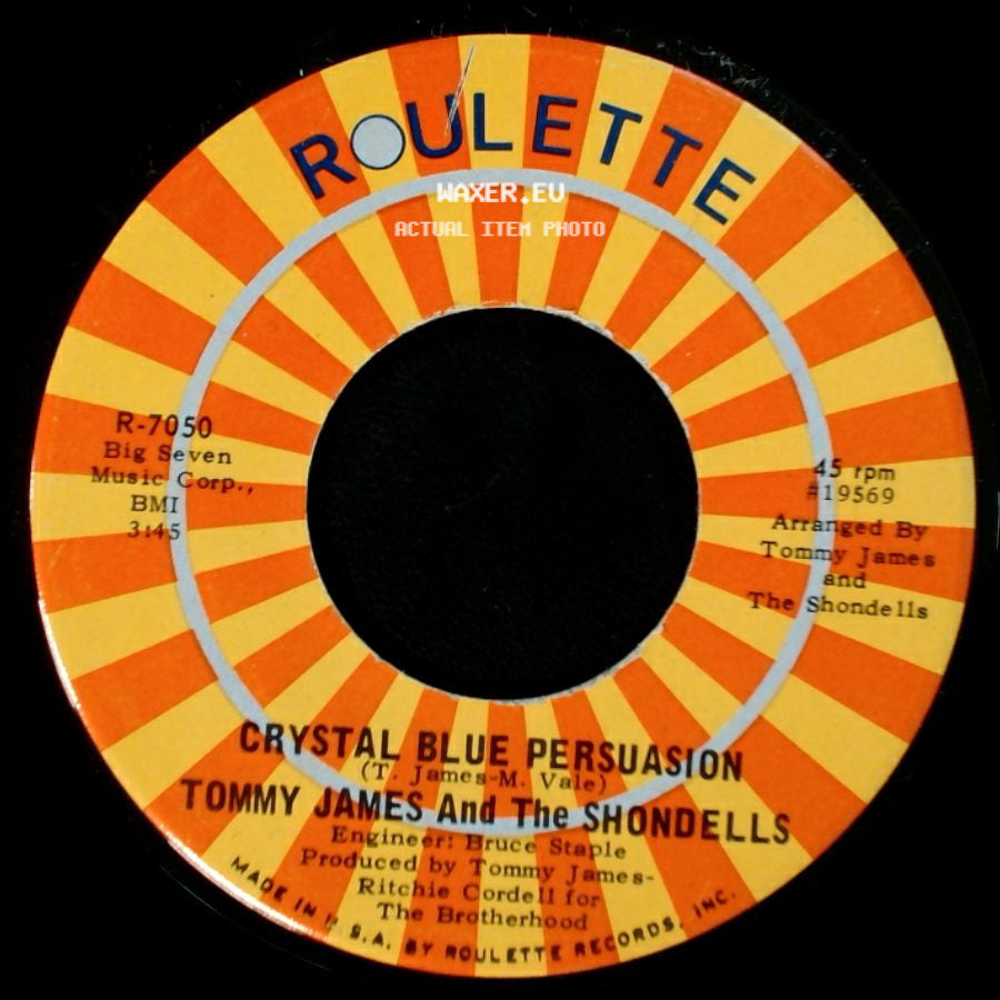 Tommy James And The Shondells - Crystal Blue Persuasion / I'm Alive side A