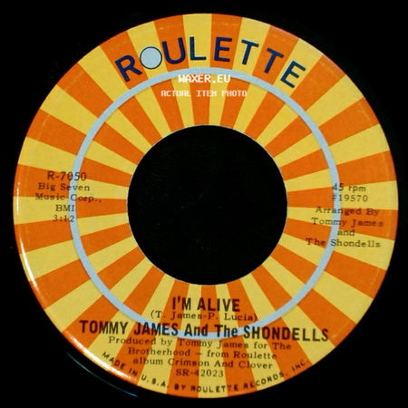 Tommy James And The Shondells - Crystal Blue Persuasion / I'm Alive side B