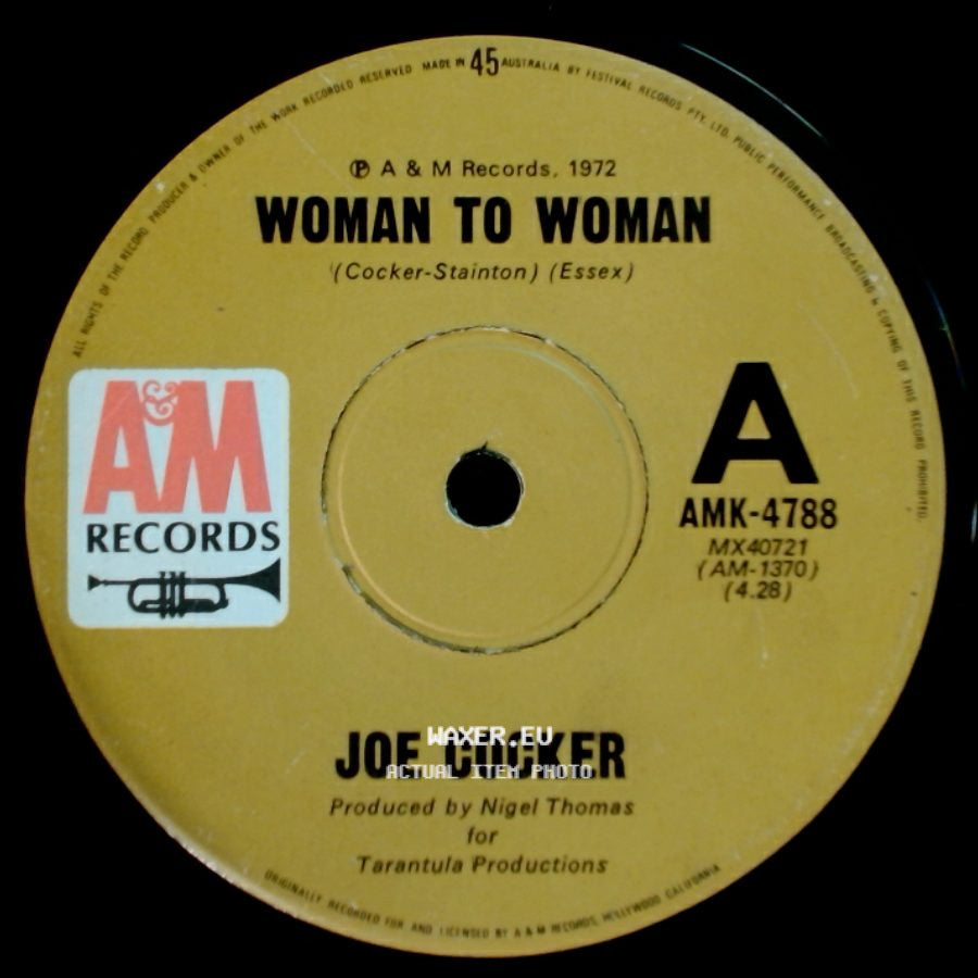 Joe Cocker - Woman To Woman / Midnight Rider side A