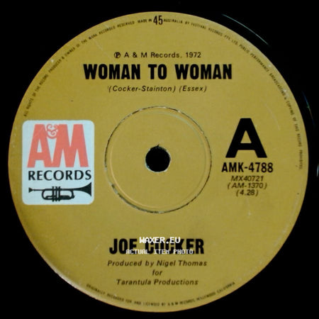 Joe Cocker - Woman To Woman / Midnight Rider side A