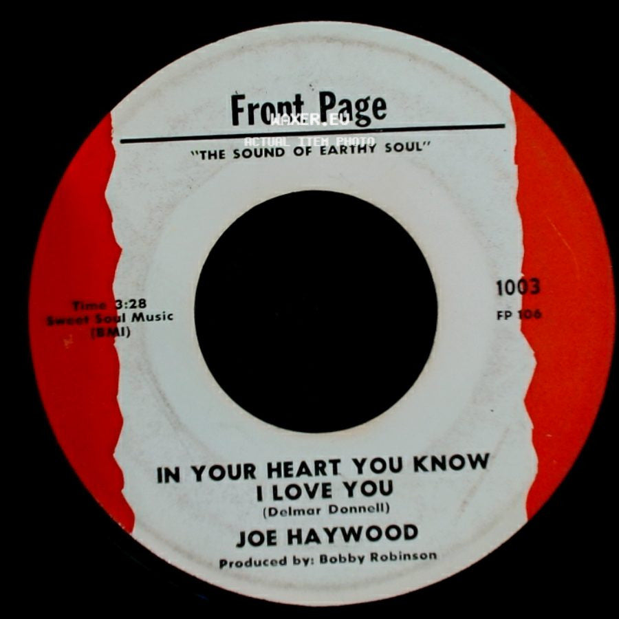Joe Haywood - I Cross My Heart (And Hope To Die) / In Your Heart You Know I Love You side B