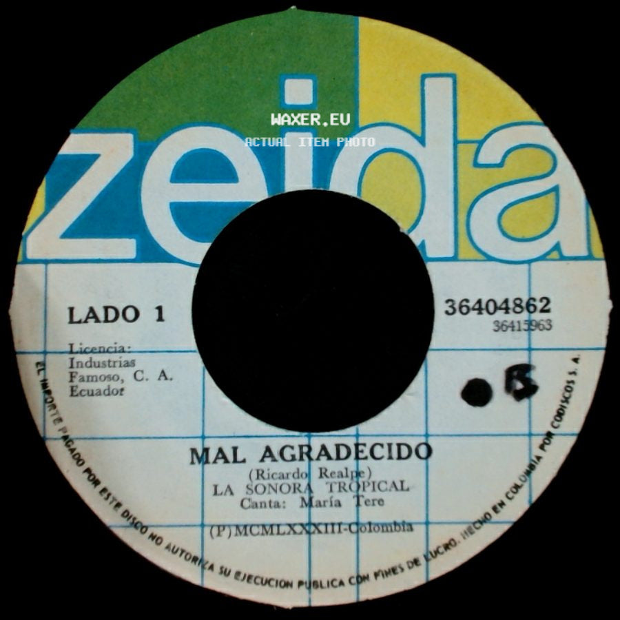 La Sonora Tropical - Mal Agradecido / Fidelidad side A