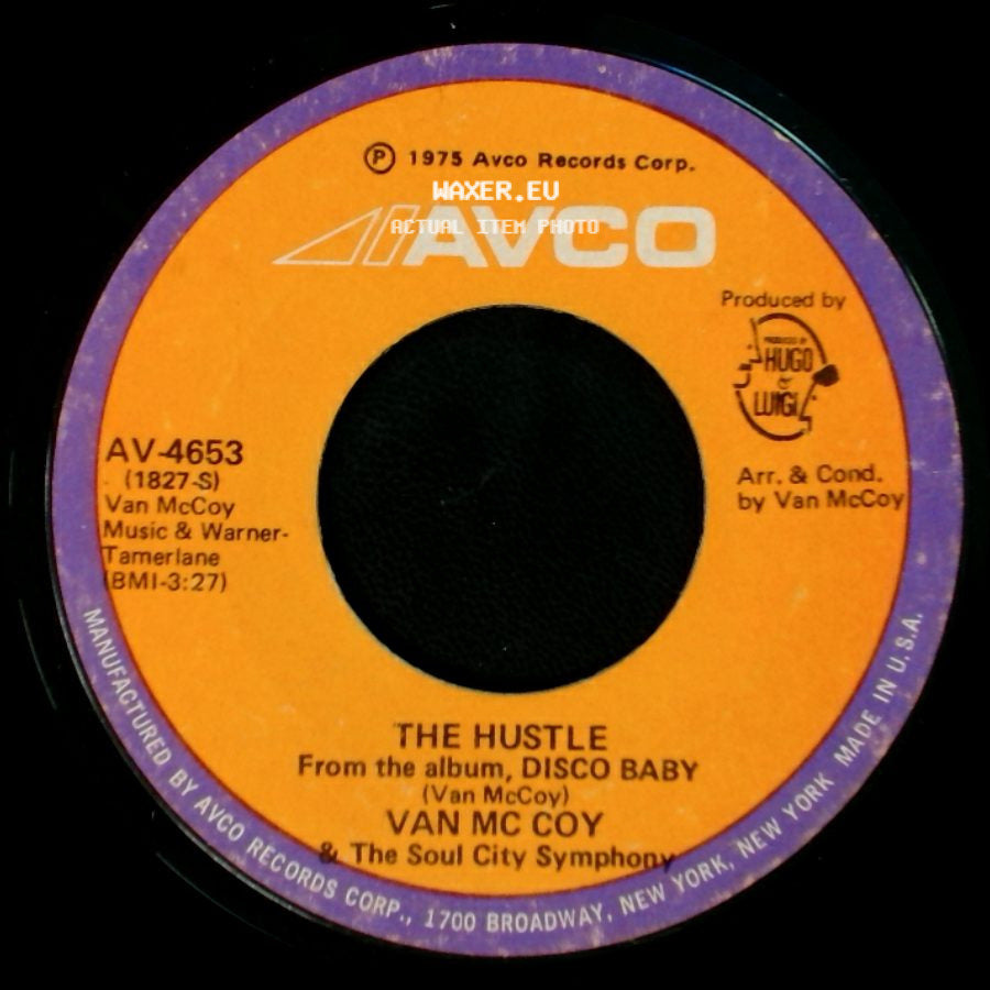 Van Mc Coy & The Soul City Symphony - Hey Girl, Come And Get It / The Hustle side B
