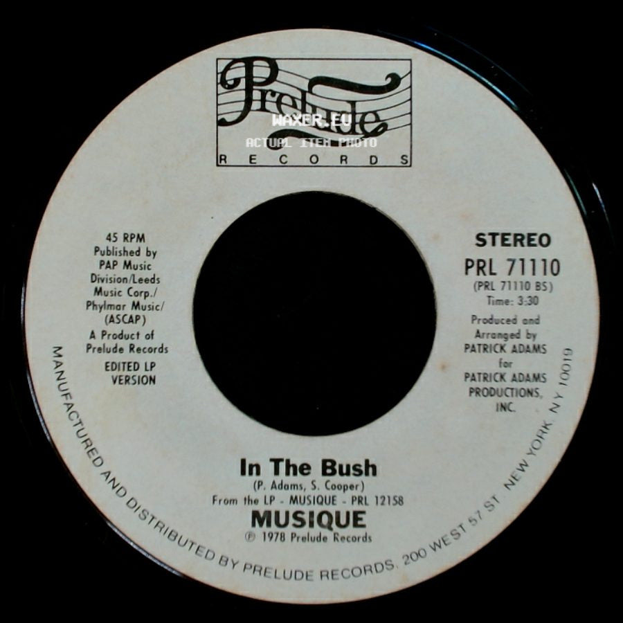 Musique - In The Bush / In The Bush side A