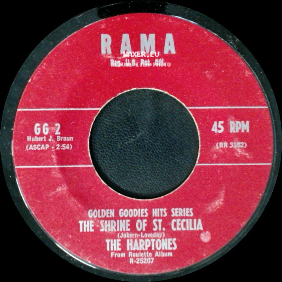 The Harptones - The Shrine Of St. Cecilia / The Masquerade Is Over side A