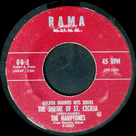 The Harptones - The Shrine Of St. Cecilia / The Masquerade Is Over side A