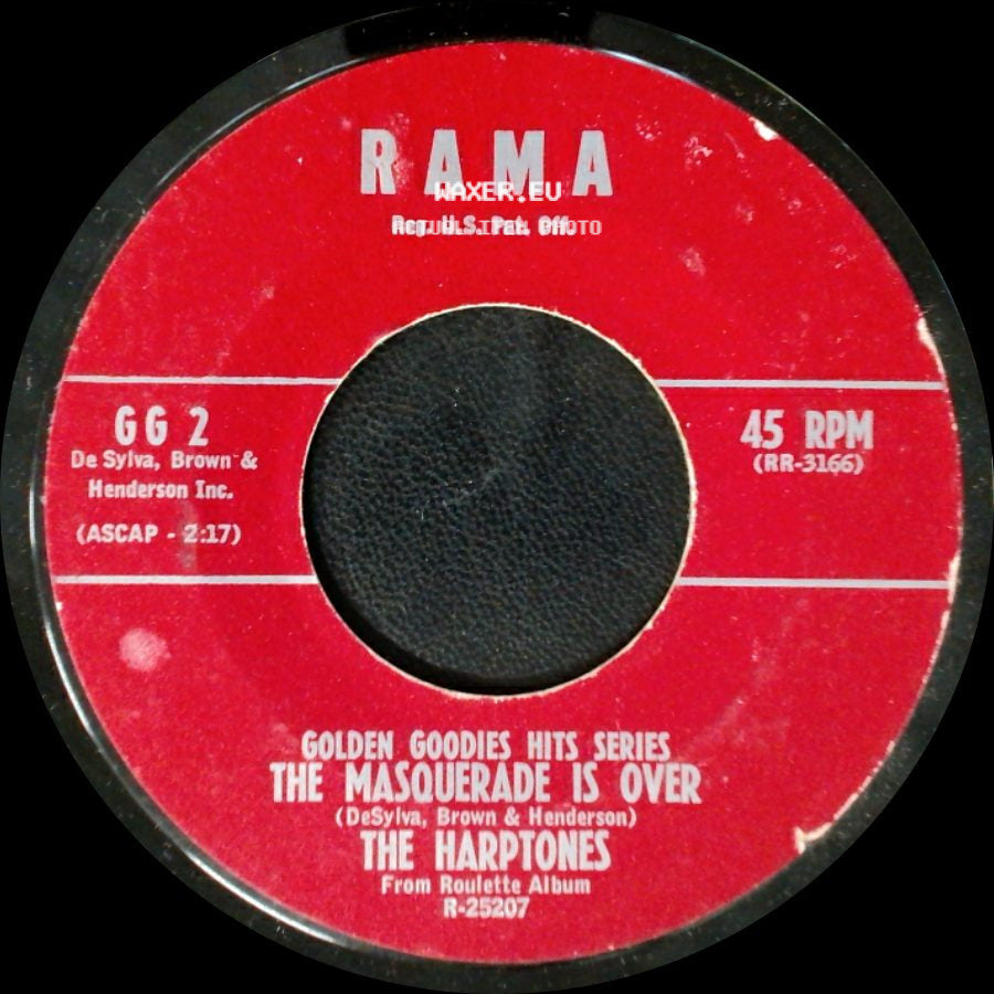 The Harptones - The Shrine Of St. Cecilia / The Masquerade Is Over side B