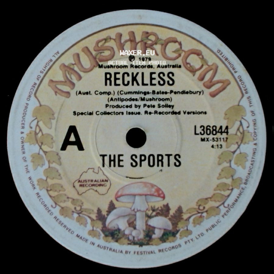 The Sports - Reckless / Mailed It To Your Sister side A