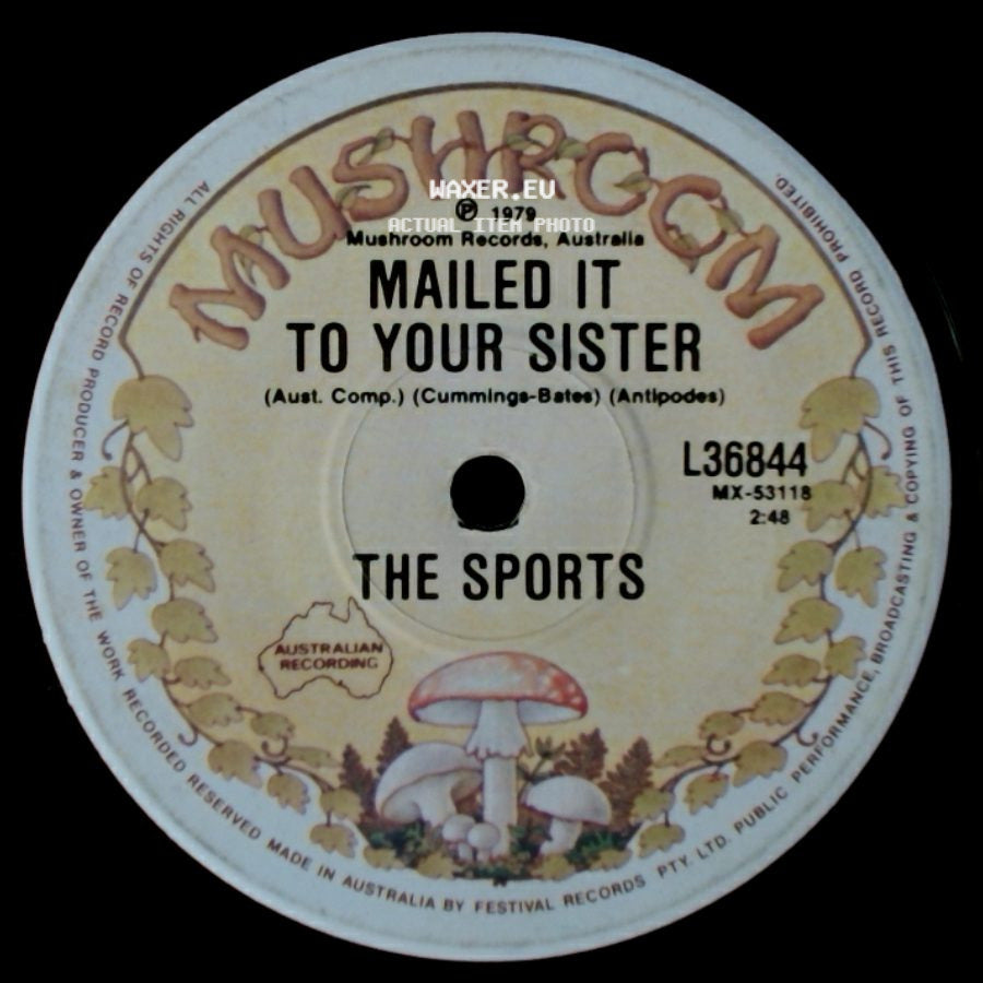 The Sports - Reckless / Mailed It To Your Sister side B