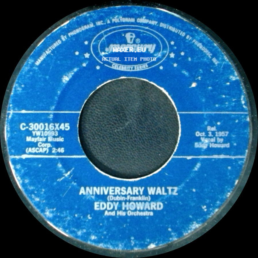 Eddy Howard / Eddy Howard And His Orchestra - Happy Birthday / Anniversary Waltz side B