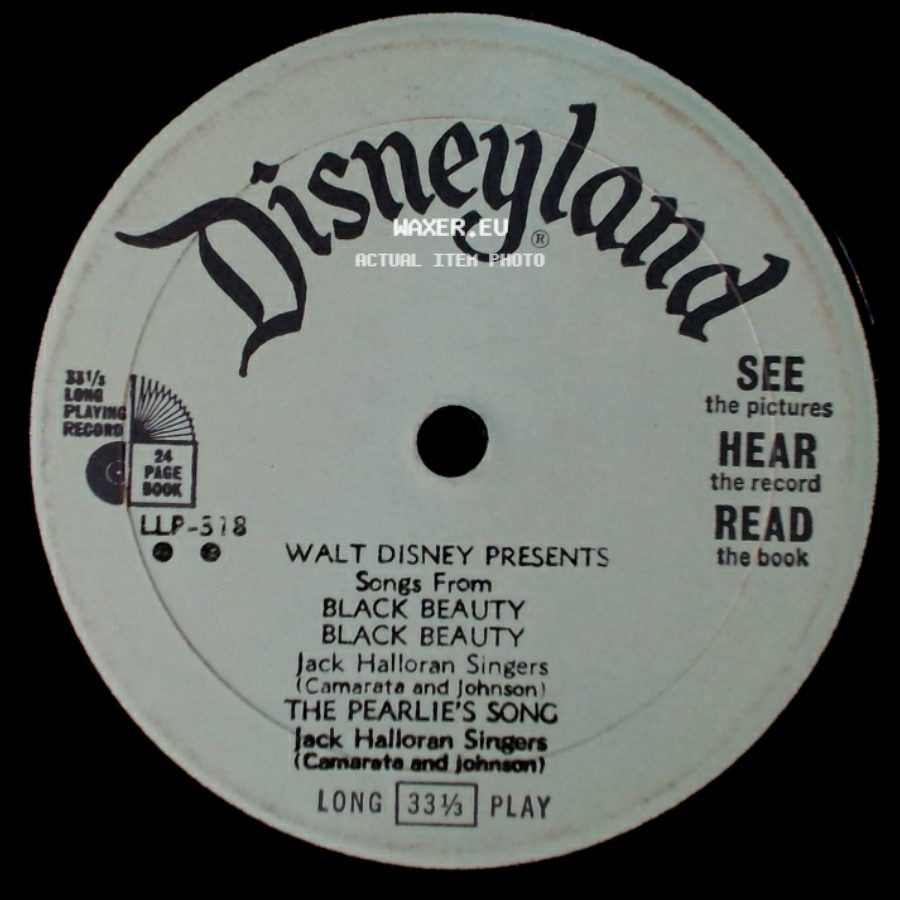 Walt Disney Presents / Jack Halloran Singers - The Story Of Black Beauty / Songs From Black Beauty / The Pearlie's Song side B