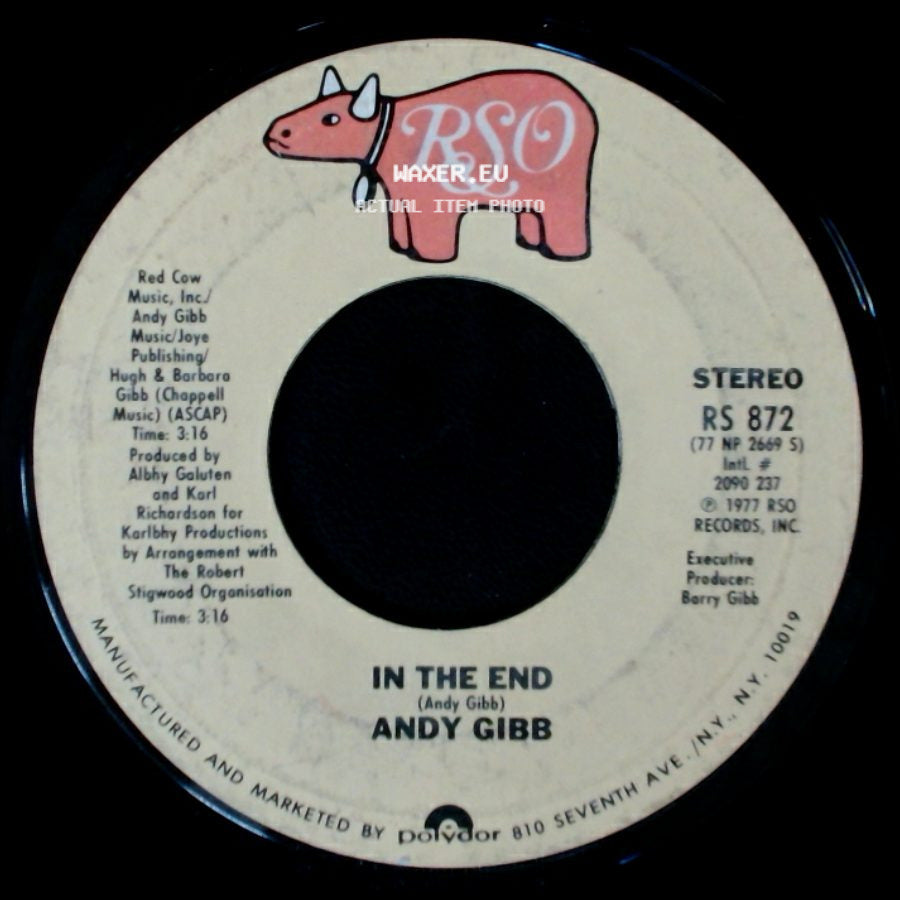 Andy Gibb - In The End / I Just Want To Be Your Everything side A