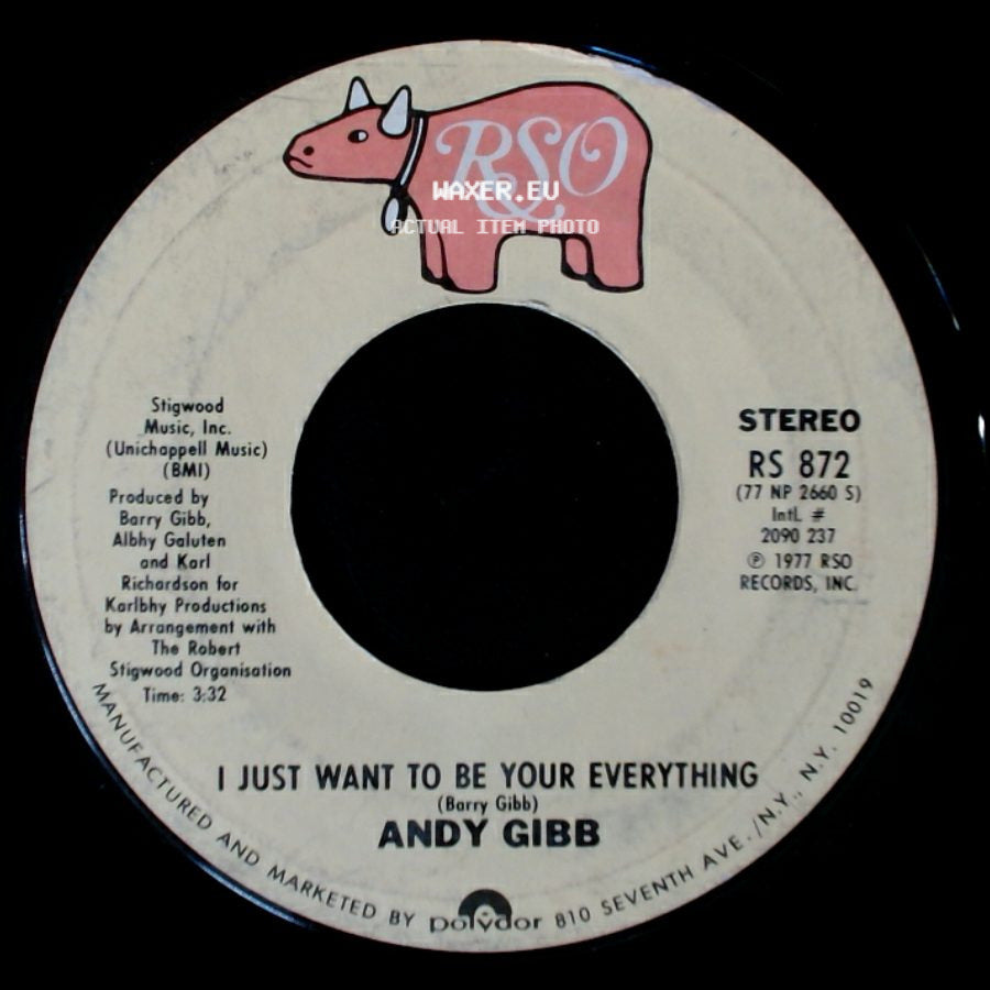 Andy Gibb - In The End / I Just Want To Be Your Everything side B