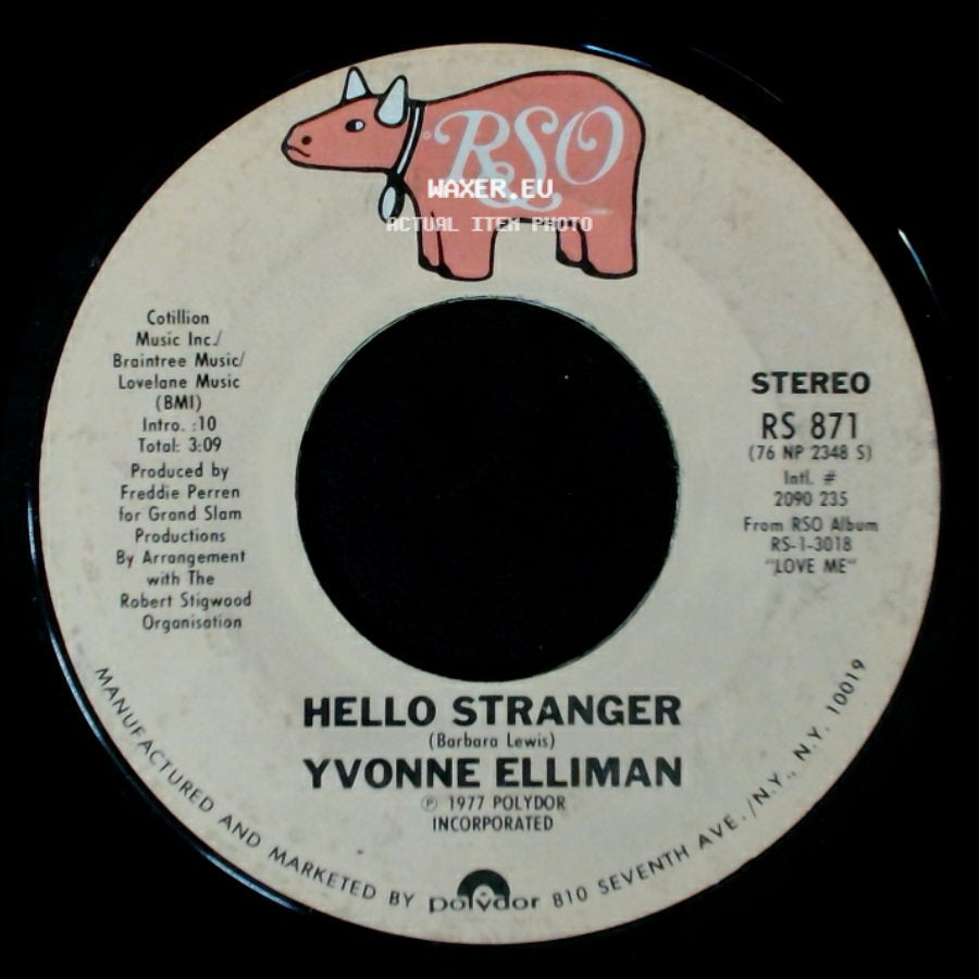 Yvonne Elliman - Hello Stranger / She'll Be The Home side A