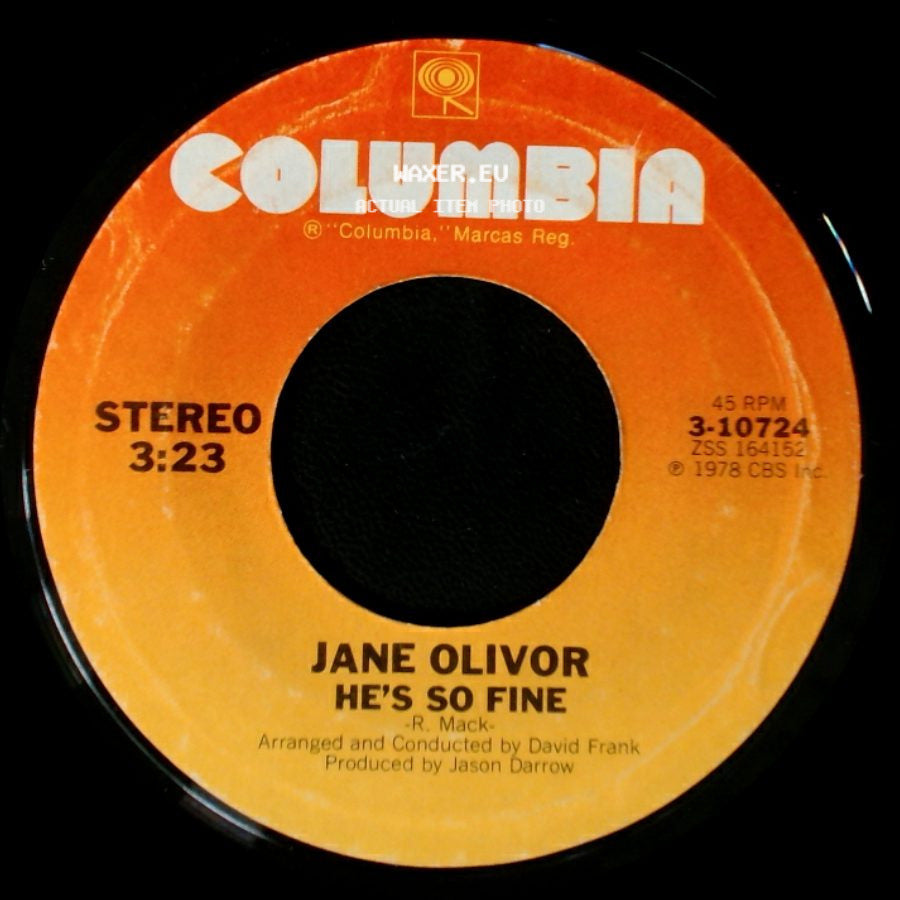 Jane Olivor - Turn Away / He's So Fine side B